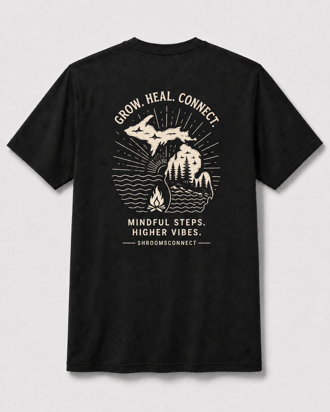Short Sleeve "Grow, heal, connect" T-shirt