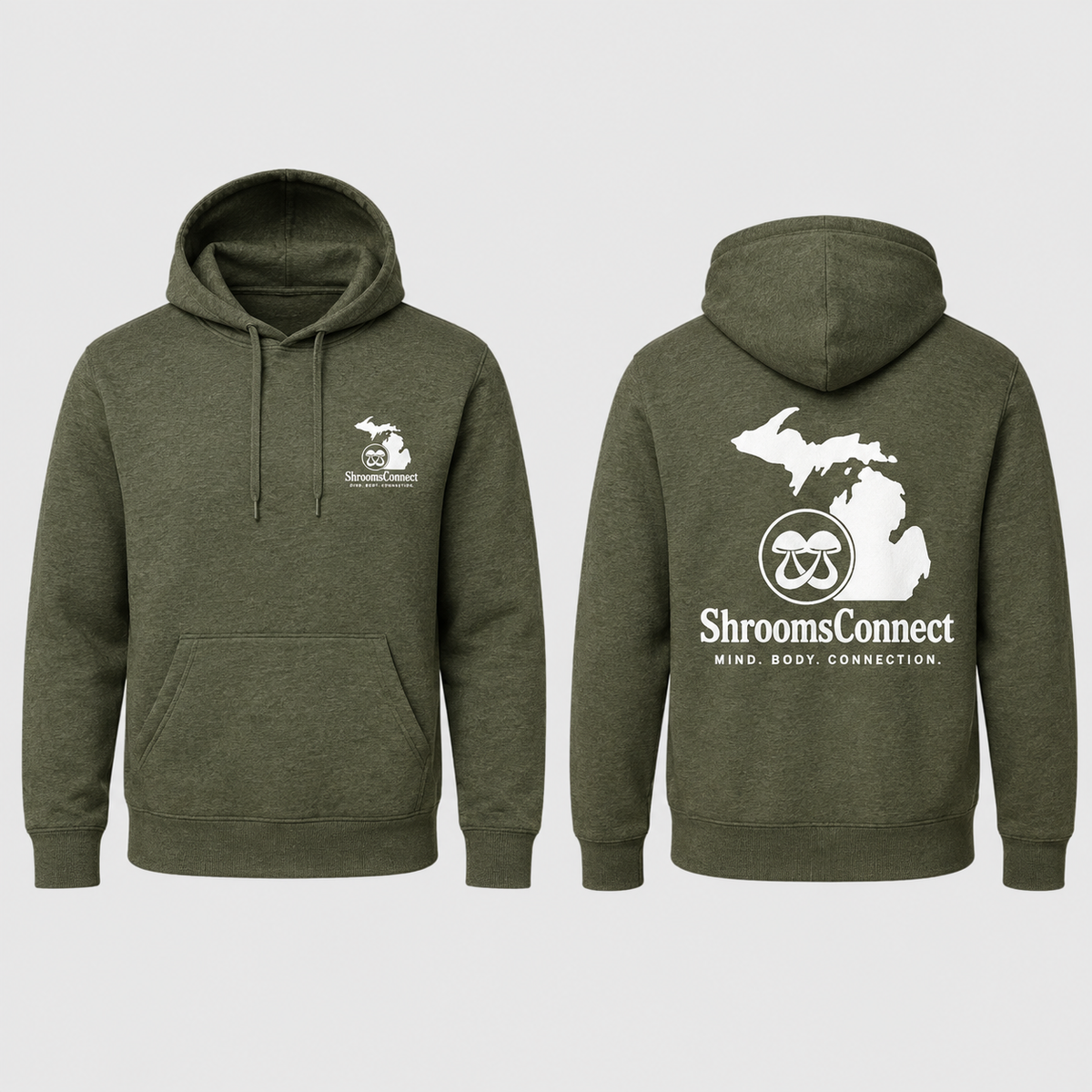 Shrooms Connect " Mitten " Hoodie